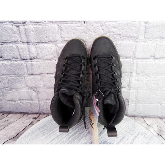 Air Jordan 9 Retro Boot NRG Black Size 7.5 AR4491-025 BNIB w/ Extra Brown Laces - Picture 11 of 16